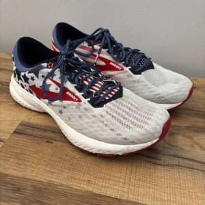 Brooks Running Launch 6 Stars Stripes USA Red White Blue Women's